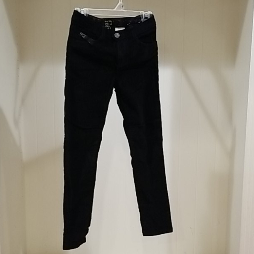 Zara Girls Denim Velour Pants